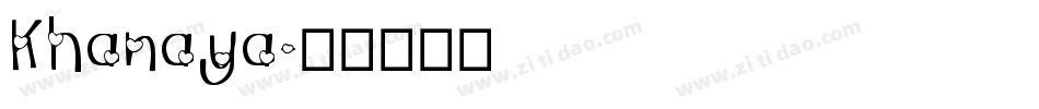 Khanaya字体转换