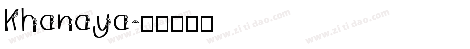 Khanaya字体转换