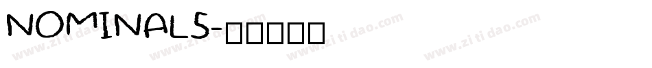 NOMINAL5字体转换