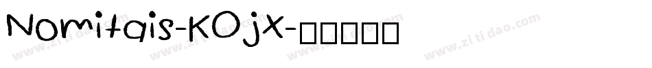Nomitais-KOjX字体转换