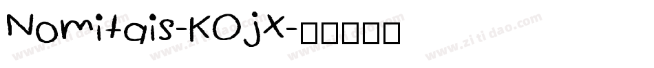 Nomitais-KOjX字体转换