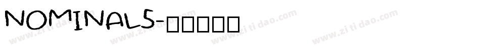 NOMINAL5字体转换