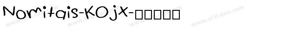 Nomitais-KOjX字体转换
