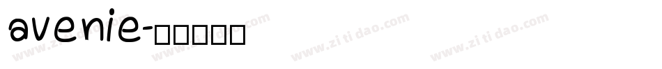 avenie字体转换