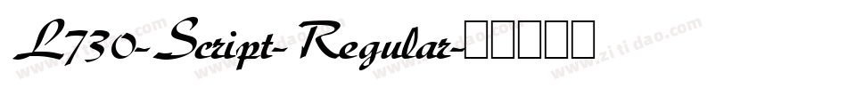 L730-Script-Regular字体转换