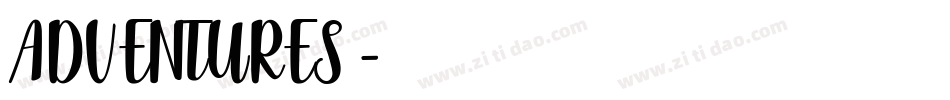 ADVENTURES字体转换
