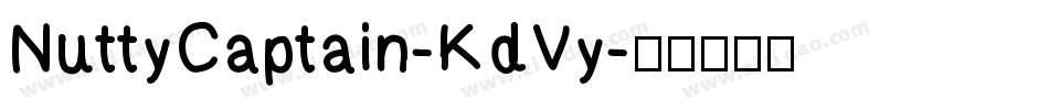 NuttyCaptain-KdVy字体转换