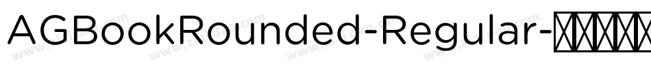 AGBookRounded-Regular字体转换