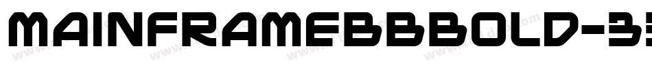 MainframeBbBold-336字体转换