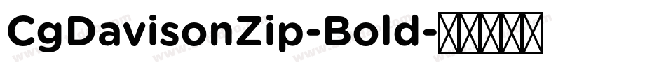 CgDavisonZip-Bold字体转换