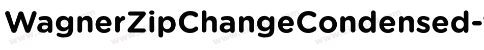 WagnerZipChangeCondensed-y71M字体转换