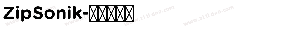ZipSonik字体转换