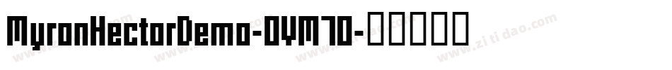 MyronHectorDemo-OVM7O字体转换