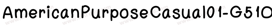 AmericanPurposeCasual01-G51O字体转换