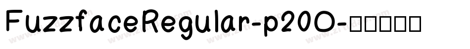 FuzzfaceRegular-p20O字体转换
