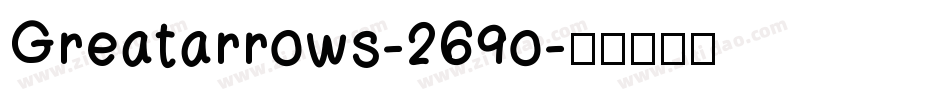 Greatarrows-269o字体转换