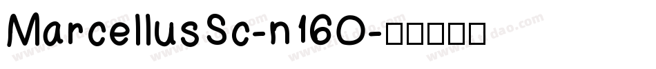 MarcellusSc-n16O字体转换