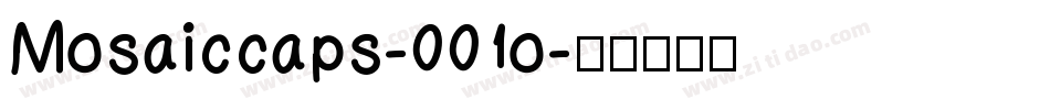Mosaiccaps-001o字体转换