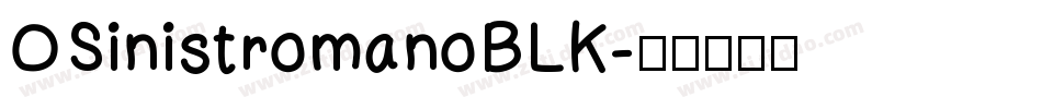 OSinistromanoBLK字体转换