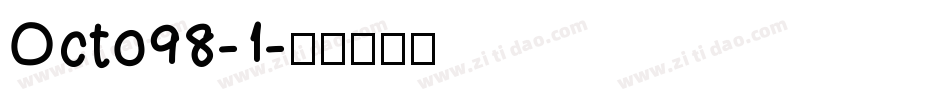 Octo98-1字体转换