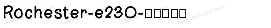 Rochester-e23O字体转换