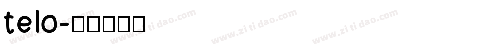 telo字体转换