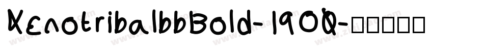 XenotribalbbBold-19O0字体转换