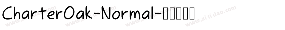 CharterOak-Normal字体转换