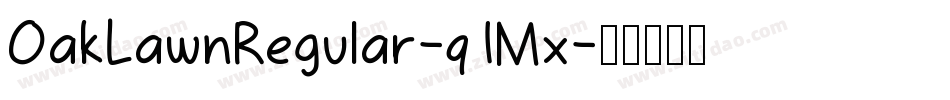 OakLawnRegular-q1Mx字体转换