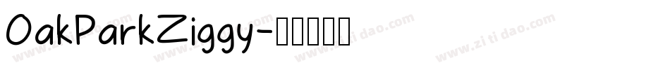 OakParkZiggy字体转换