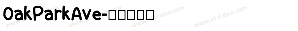 OakParkAve字体转换