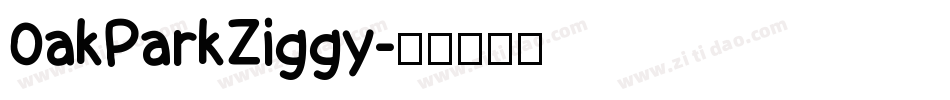 OakParkZiggy字体转换