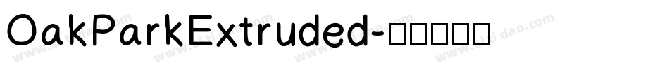 OakParkExtruded字体转换