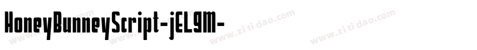 HoneyBunneyScript-jEL9M字体转换