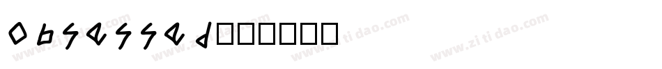 OBSESSED字体转换