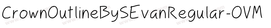 CrownOutlineBySEvanRegular-OVM3p字体转换