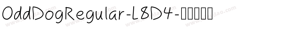 OddDogRegular-L8D4字体转换