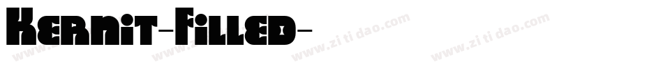 Kernit-Filled字体转换