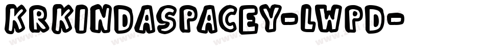 KrKindaSpacey-LwPD字体转换