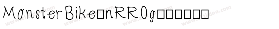 MonsterBike-nRROg字体转换