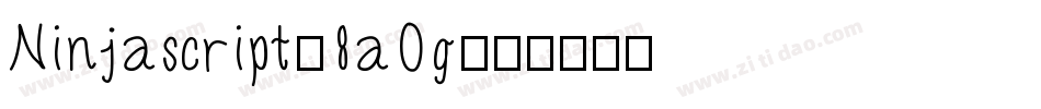 Ninjascript-8aOg字体转换