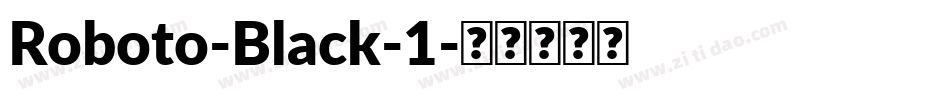 Roboto-Black-1字体转换