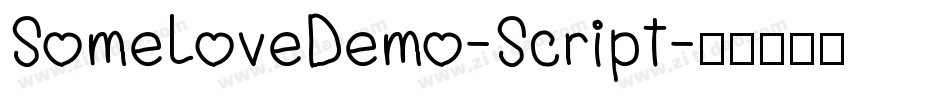 SomeLoveDemo-Script字体转换