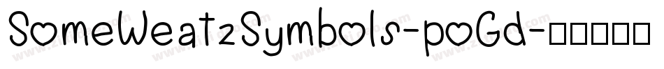 SomeWeatzSymbols-poGd字体转换