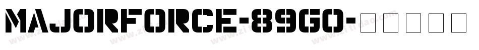MajorForce-89g0字体转换