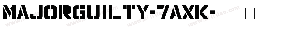 MajorGuilty-7AxK字体转换