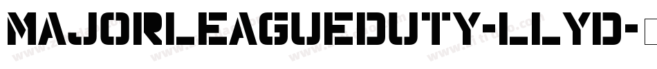 MajorLeagueDuty-LLYD字体转换