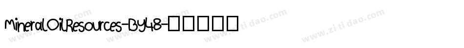MineralOilResources-BY48字体转换