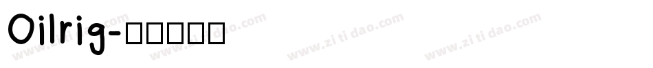 Oilrig字体转换