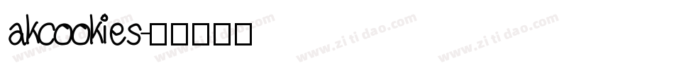 akcookies字体转换